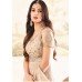 4602 BEIGE MAISHA DESIGNER WEDDING WEAR SKATER STYLE DRESS